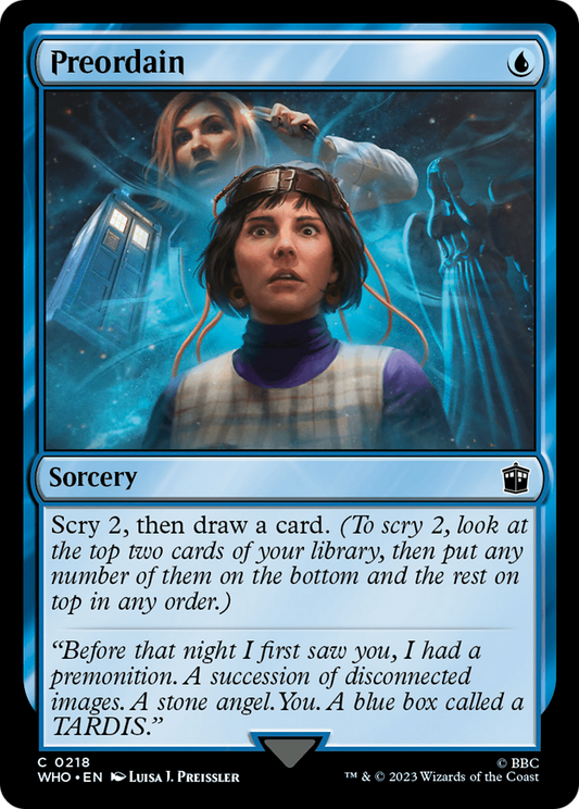 MAGIC: THE GATHERING  - Preordain (WHO-218) - Doctor Who