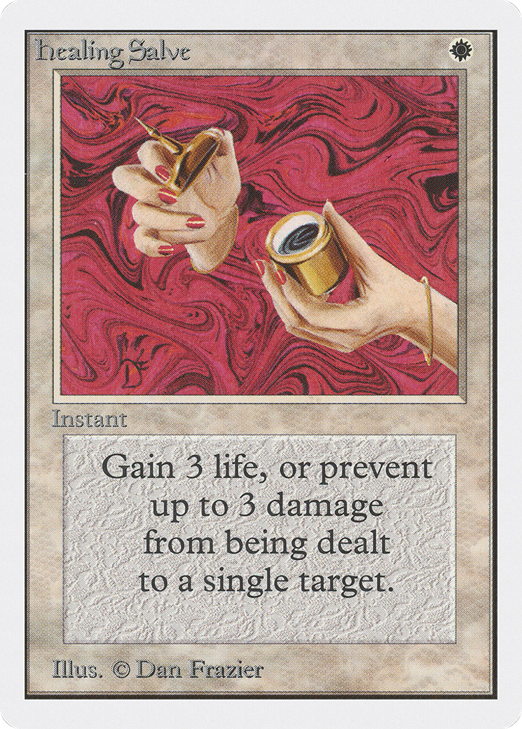 MAGIC: THE GATHERING  - Healing Salve (2ED-023) - Unlimited Edition