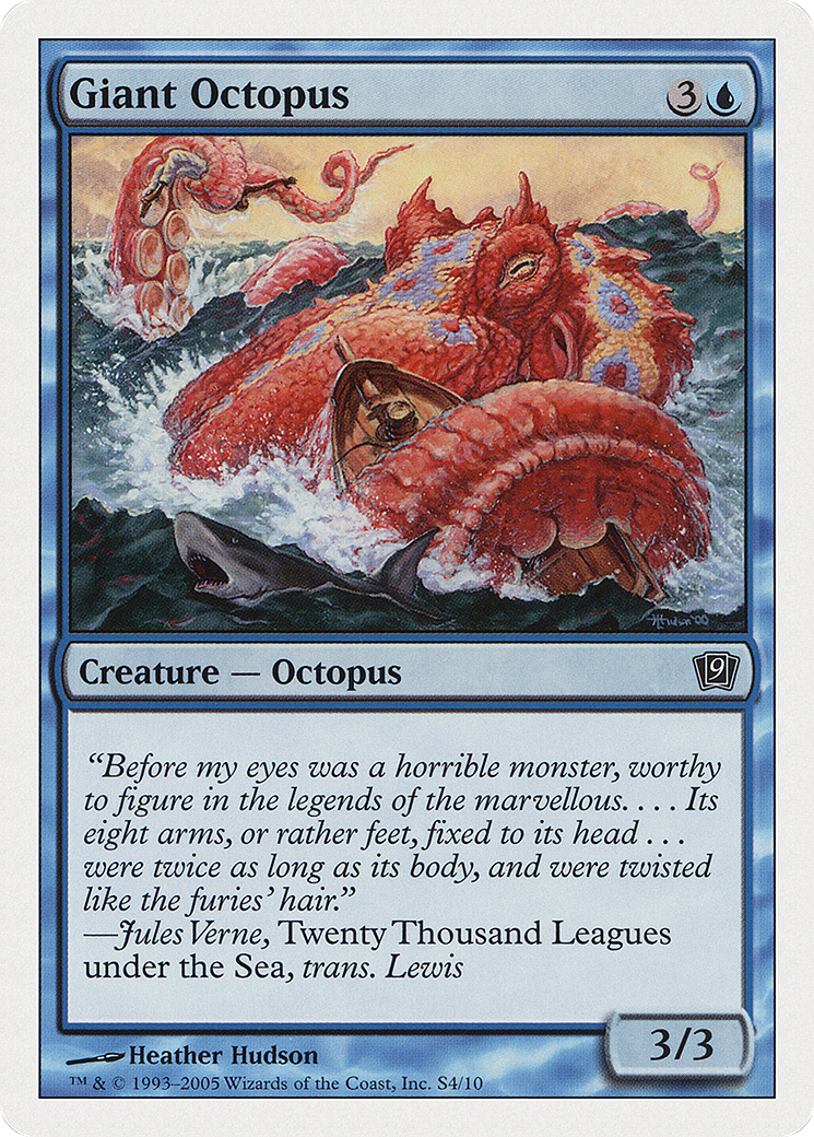 MAGIC: THE GATHERING  - Giant Octopus (9ED-0S4) - 9th Edition