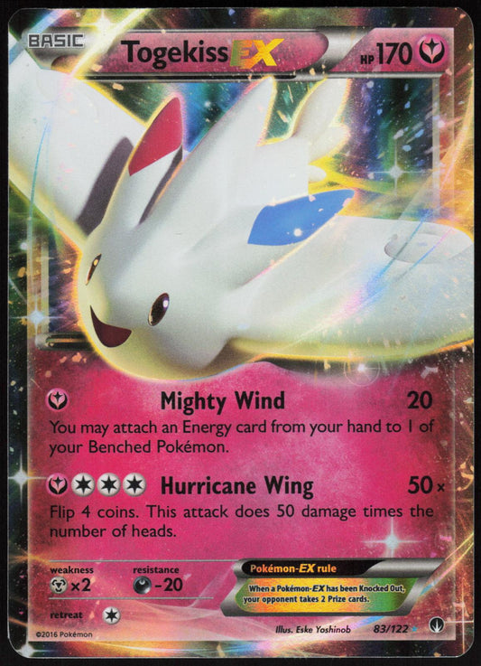 TOGEKISS EX 83/122 BREAKPOINT POKEMON EX RARE HOLO LP