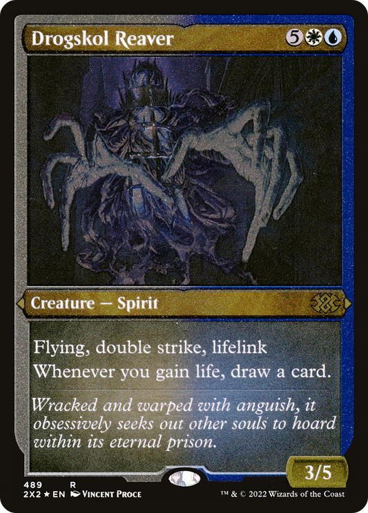 MAGIC: THE GATHERING  - Drogskol Reaver (Foil Etched) (2X2-489) - Double Masters 2022 Foil