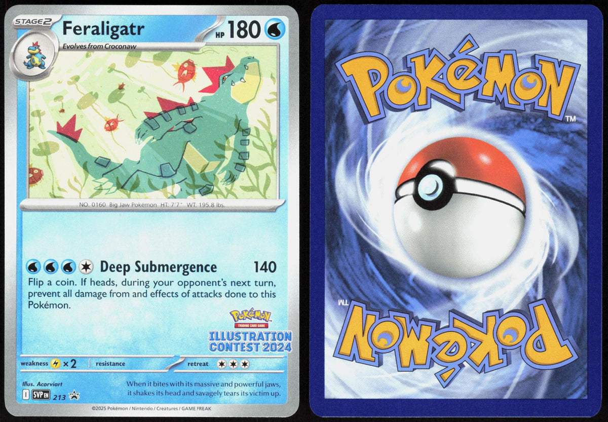 FERALIGATR (ILLUSTRATION CONTEST 2024) 213 SCARLET & VIOLET PROMO POKEMON LP