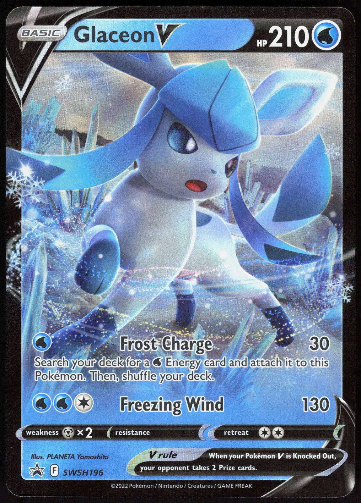 GLACEON V SWSH196 SWORD & SHIELD PROMO POKEMON PROMO HOLO LP