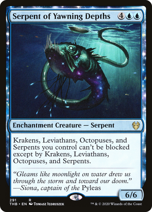 MAGIC: THE GATHERING  - Serpent of Yawning Depths (THB-291) - Theros Beyond Death: (enchantment)