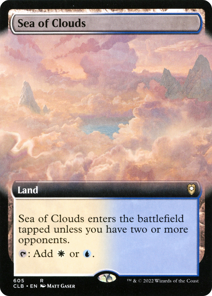 MAGIC: THE GATHERING  - Sea of Clouds (Extended Art) (CLB-605) - Commander Legends: Battle for Baldur's Gate: (Extended Art) Foil