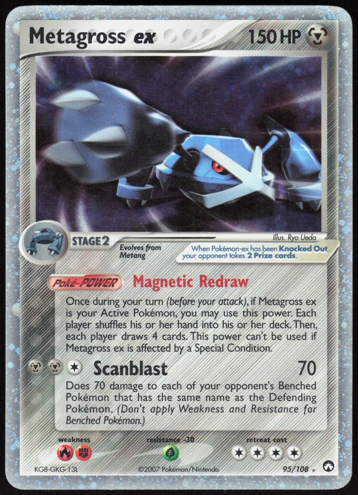 METAGROSS EX 95/108 POWER KEEPERS POKEMON EX RARE HOLO LP