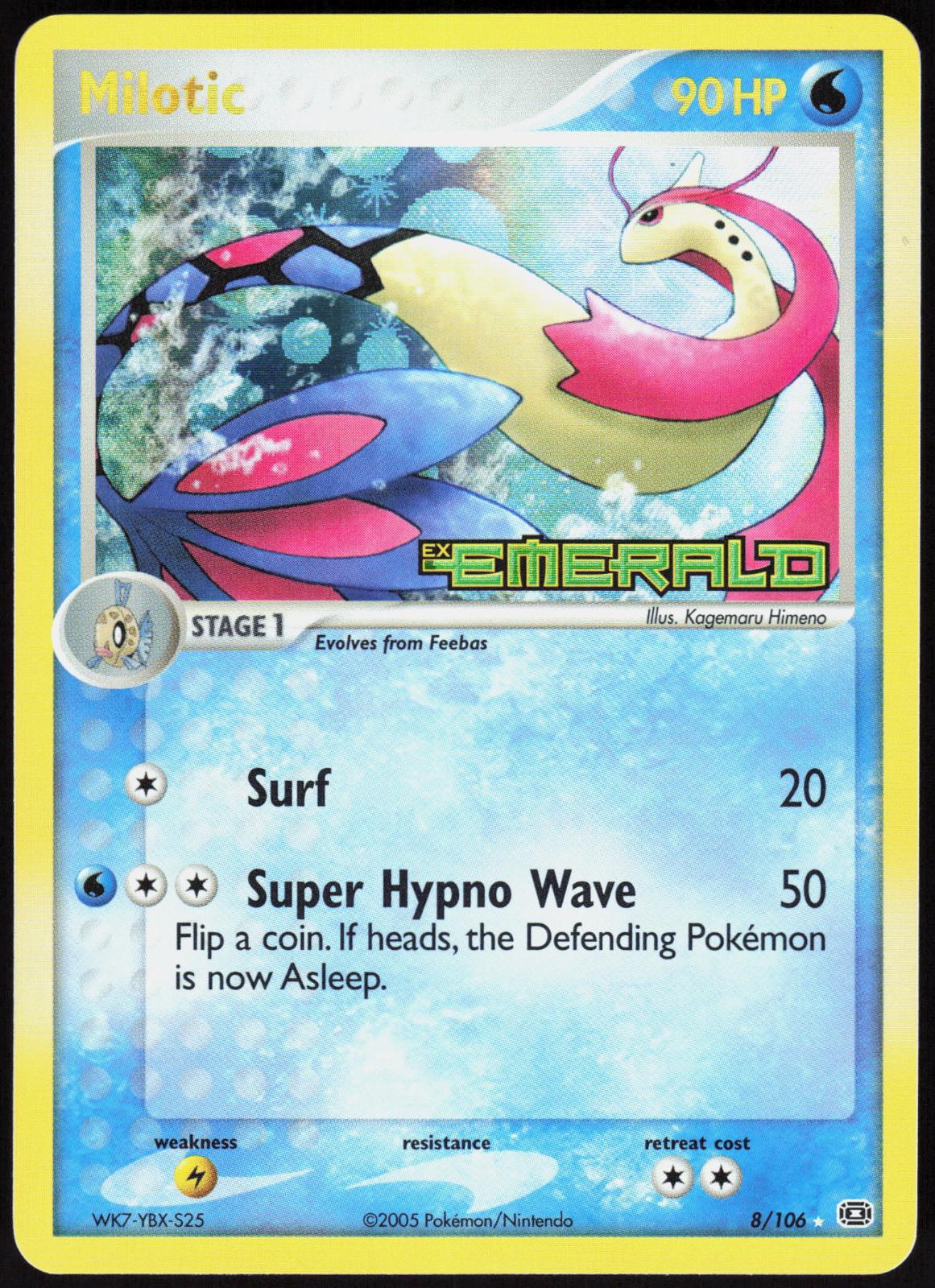 MILOTIC 8/106 EMERALD POKEMON RARE LP