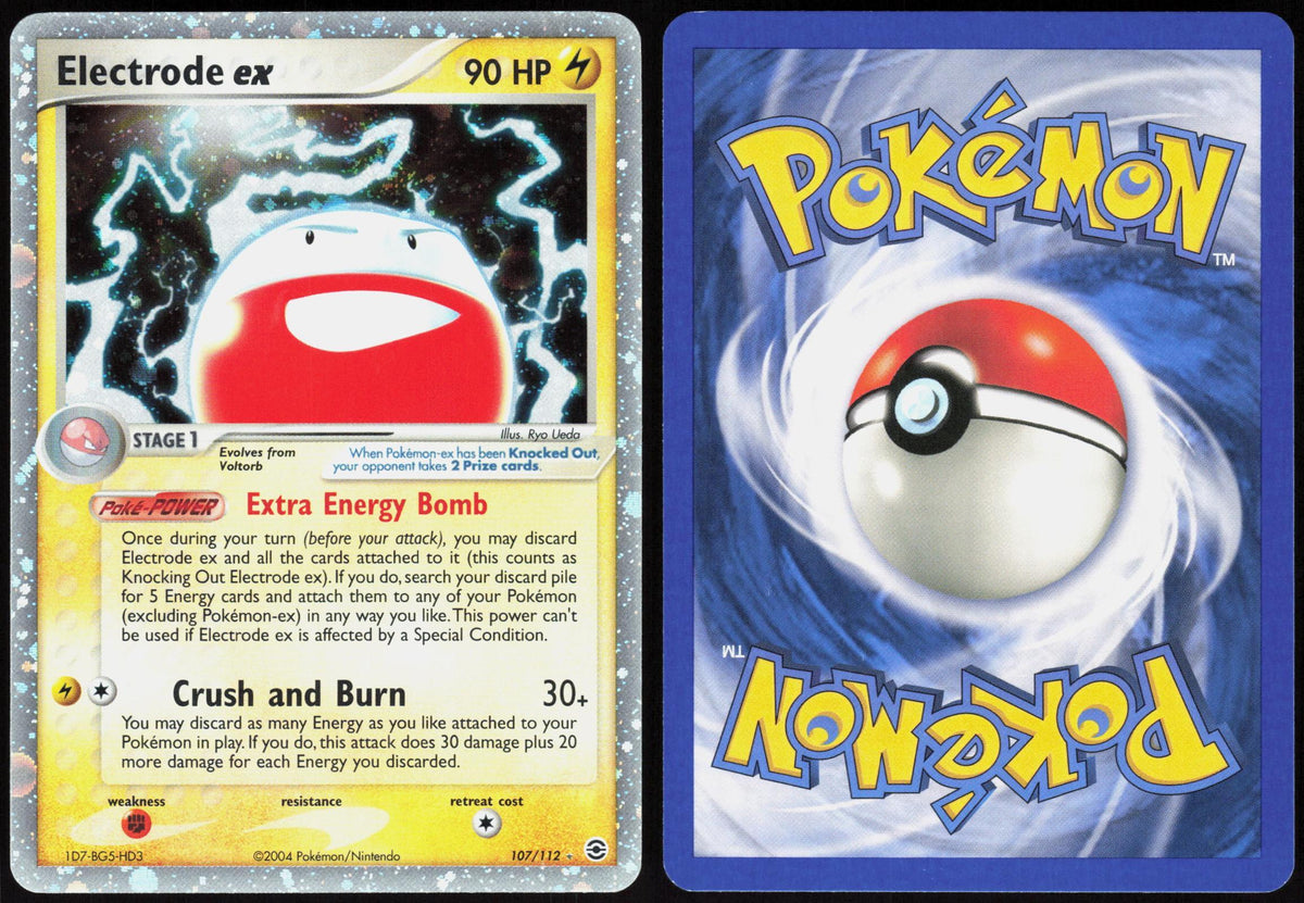 ELECTRODE EX 107/112 FIRERED & LEAFGREEN POKEMON EX RARE LP