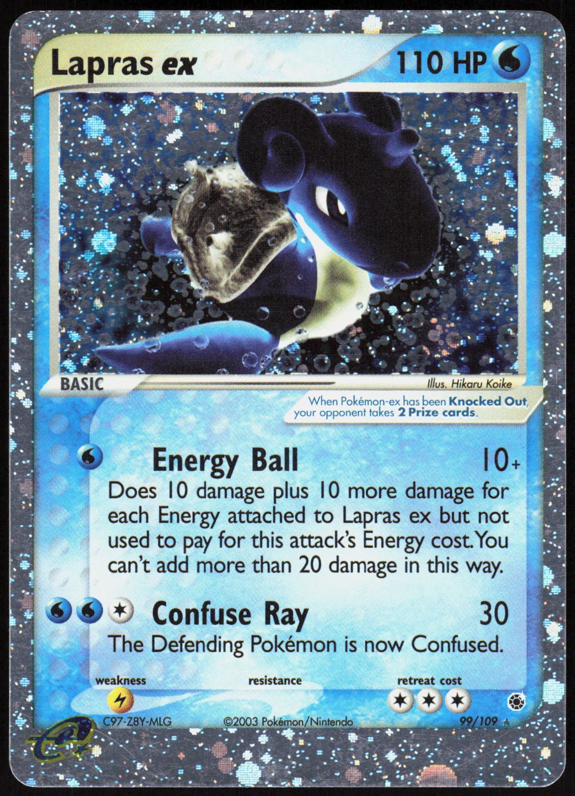 LAPRAS EX 99/109 RUBY & SAPPHIRE POKEMON EX RARE HOLO LP