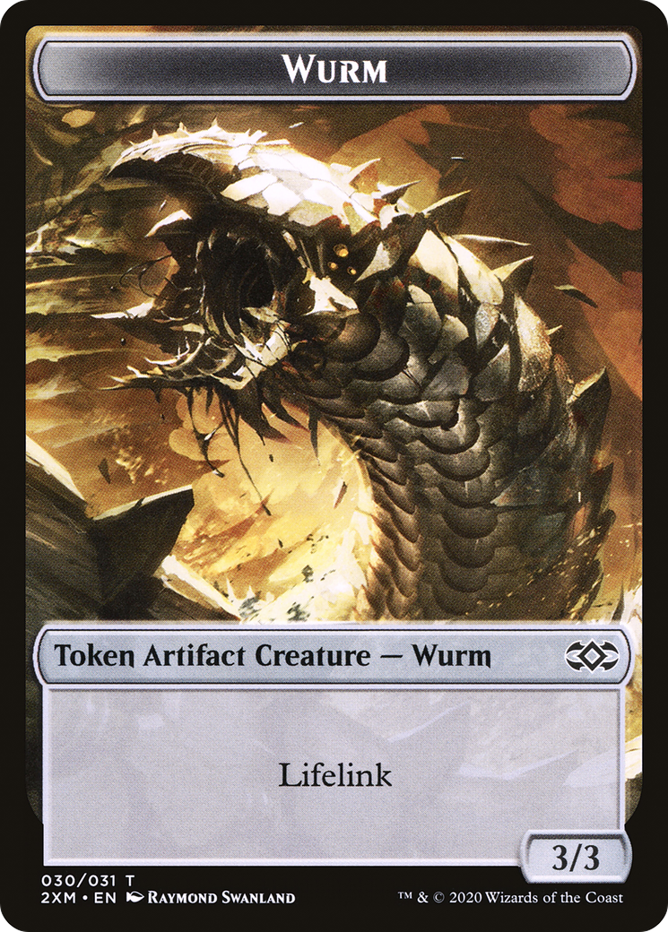 MAGIC: THE GATHERING  - Wurm (T2XM-030) - Double Masters Tokens Foil