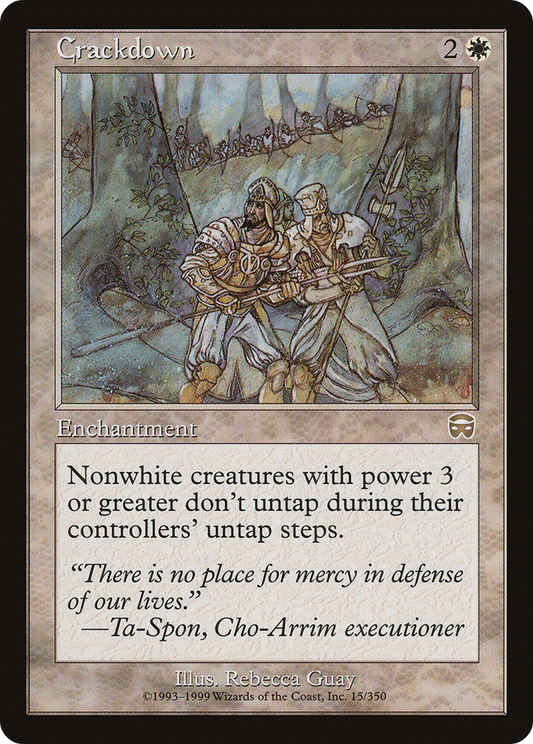 MAGIC: THE GATHERING  - Crackdown (MMQ-015) - Mercadian Masques Foil
