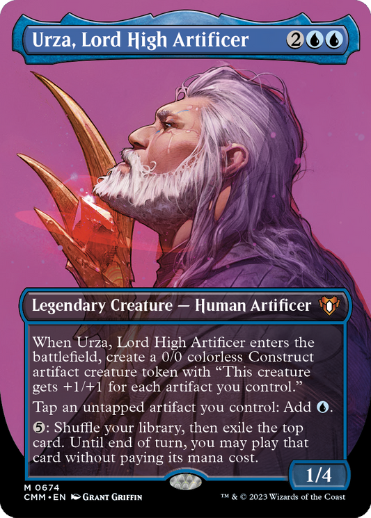 MAGIC: THE GATHERING  - Urza, Lord High Artificer (Borderless) (CMM-674) - Commander Masters