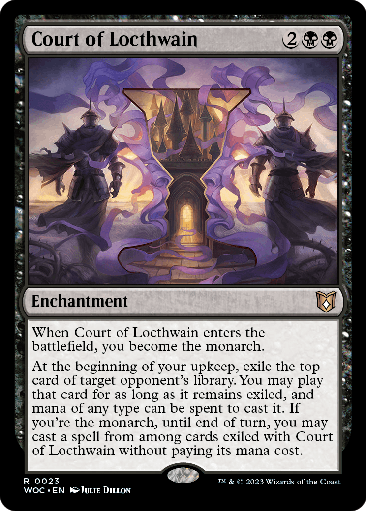 MAGIC: THE GATHERING  - Court of Locthwain (WOC-023) - Wilds of Eldraine Commander Foil