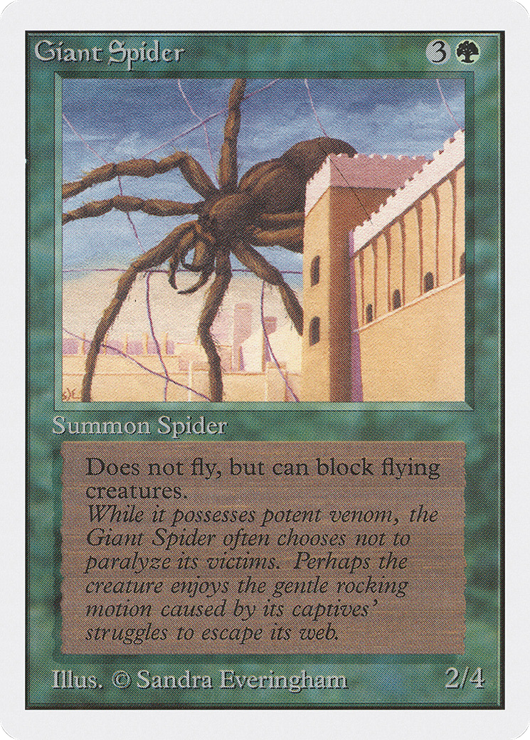 MAGIC: THE GATHERING  - Giant Spider (2ED-199) - Unlimited Edition