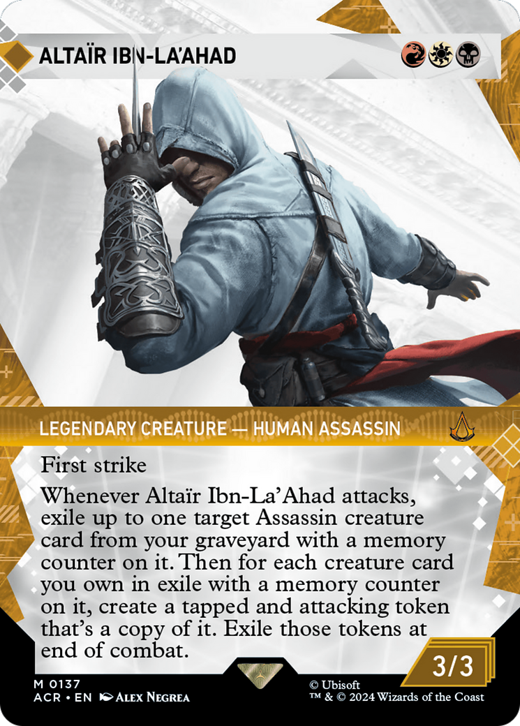MAGIC: THE GATHERING  - Altair Ibn-La'Ahad (Showcase) (ACR-137) - Assassin's Creed: (Showcase) (Borderless) Foil