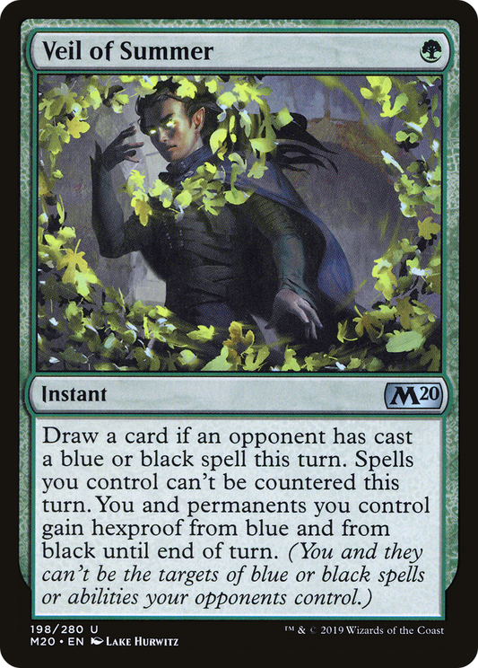 MAGIC: THE GATHERING  - Veil of Summer (M20-198) - Core Set 2020