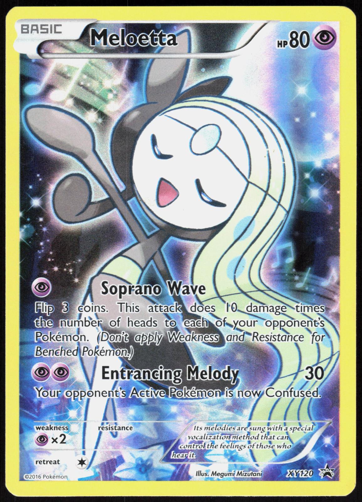 MELOETTA XY120 XY PROMO POKEMON PROMO HOLO LP