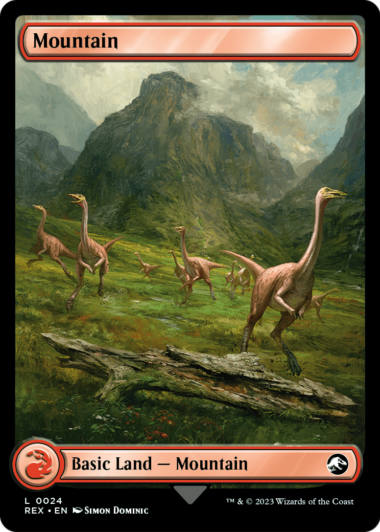 MAGIC: THE GATHERING  - Mountain (REX-024) - Jurassic World Collection Foil
