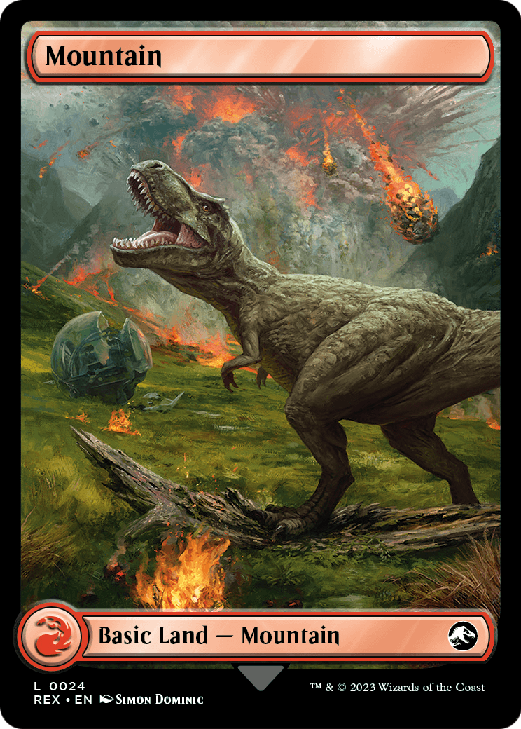 MAGIC: THE GATHERING  - Mountain (REX-024) - Jurassic World Collection