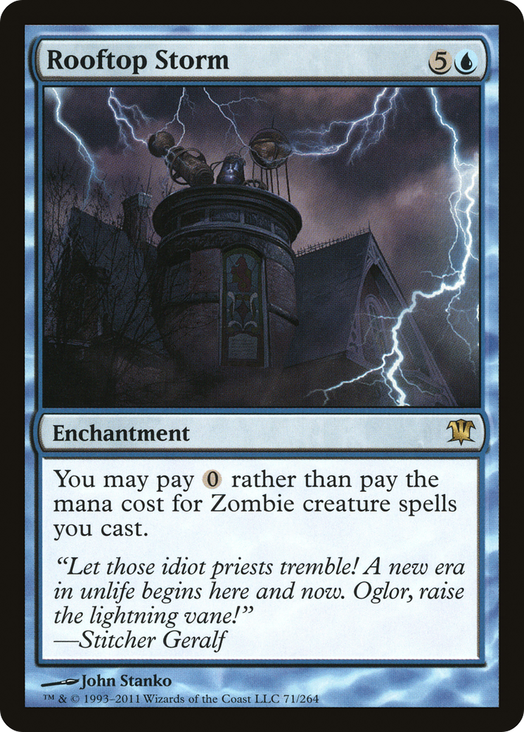 MAGIC: THE GATHERING  - Rooftop Storm (ISD-071) - Innistrad Foil
