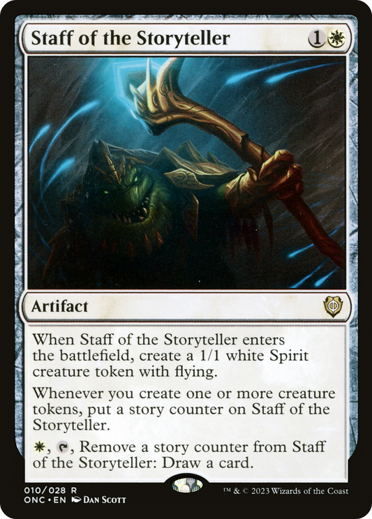 MAGIC: THE GATHERING  - Staff of the Storyteller (ONC-010) - Phyrexia: All Will Be One Commander