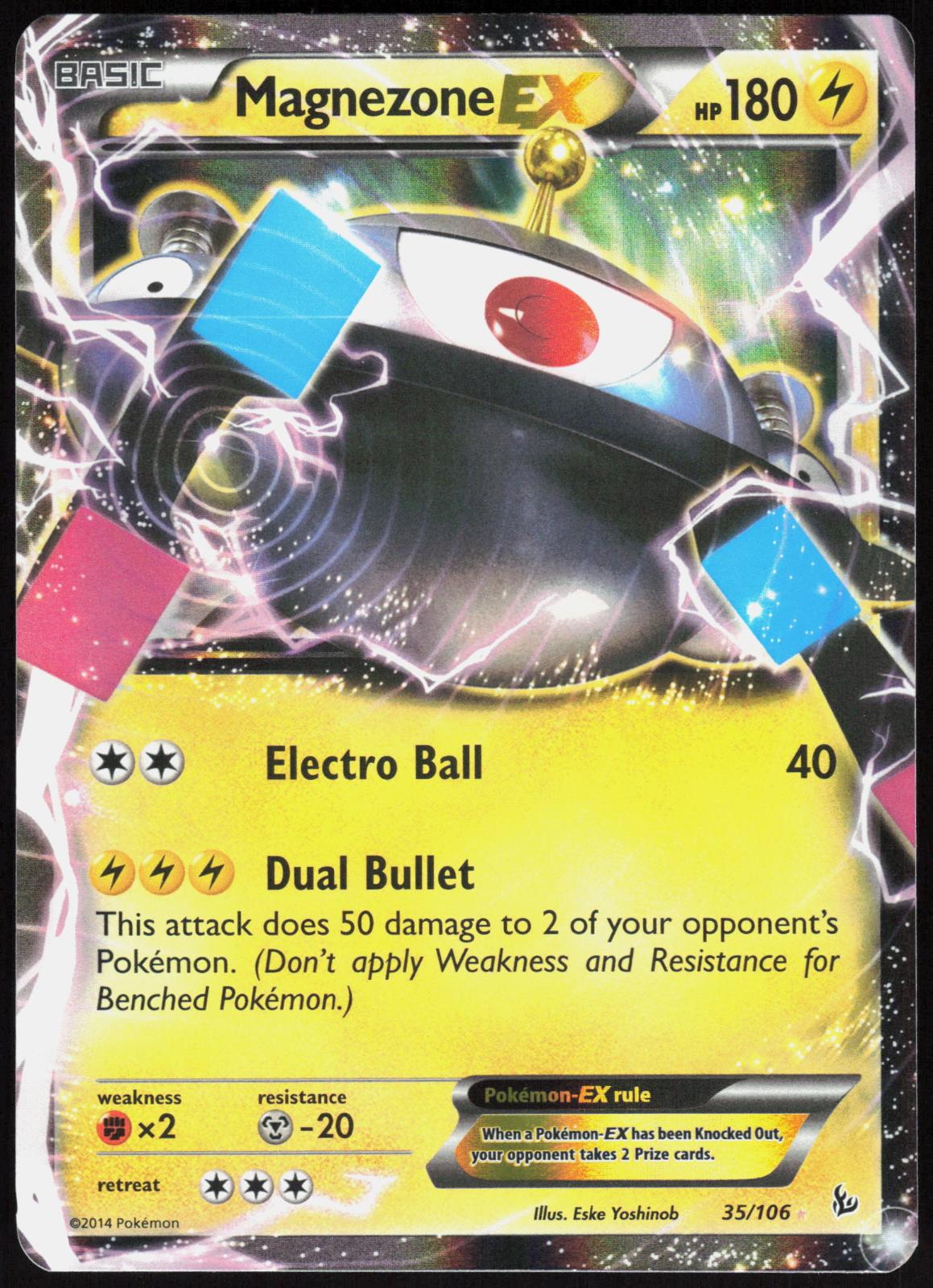 MAGNEZONE EX 35/106 FLASHFIRE POKEMON ULTRA RARE HOLO NM
