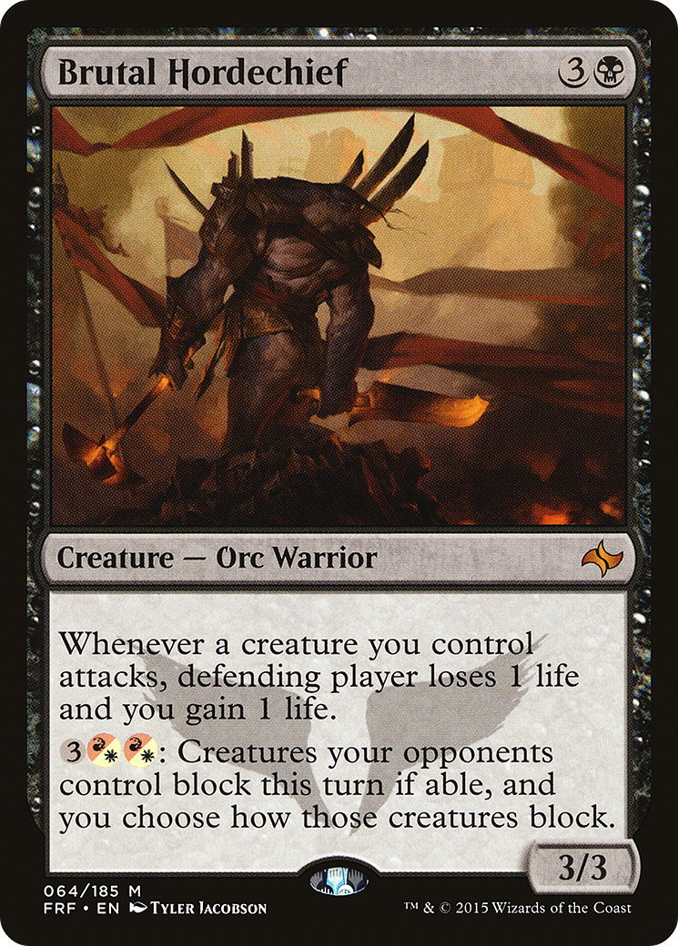 MAGIC: THE GATHERING  - Brutal Hordechief (FRF-064) - Fate Reforged