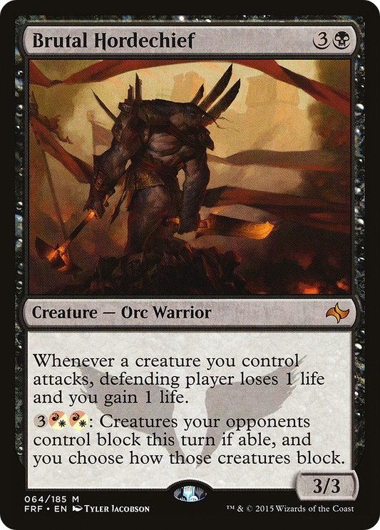 MAGIC: THE GATHERING  - Brutal Hordechief (FRF-064) - Fate Reforged