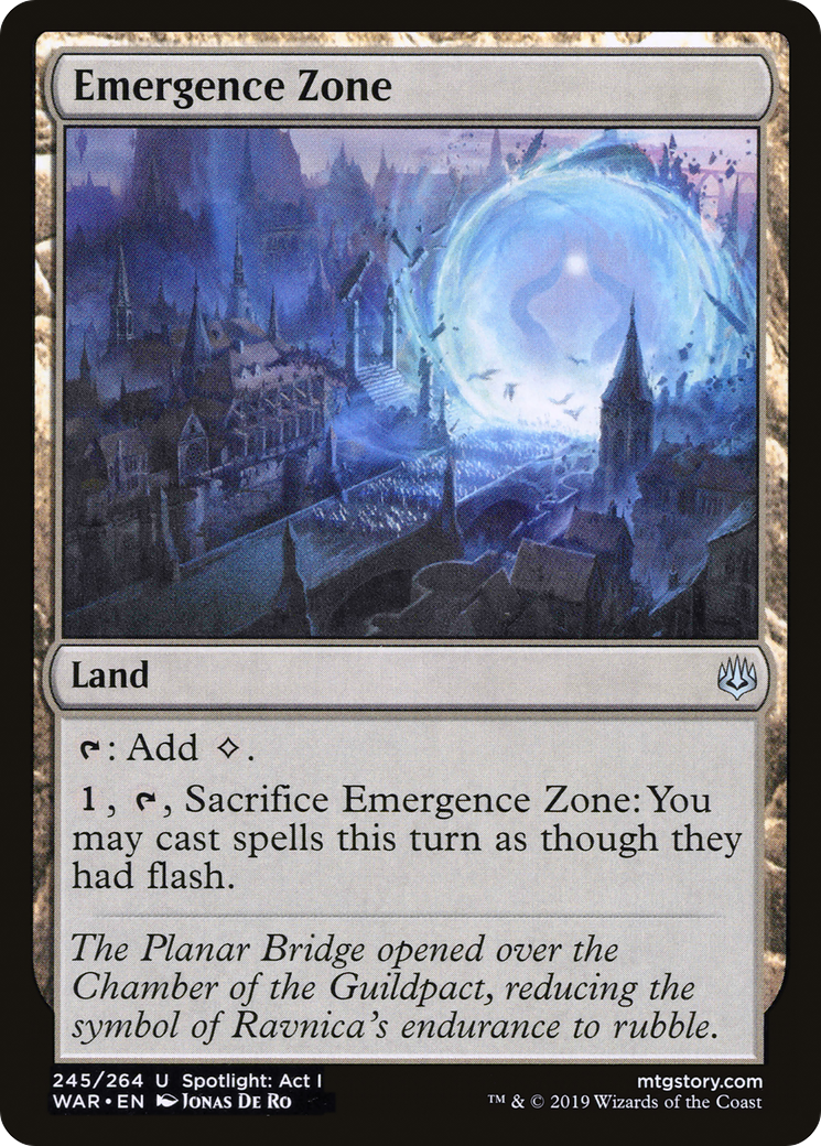 MAGIC: THE GATHERING  - Emergence Zone (WAR-245) - War of the Spark Foil