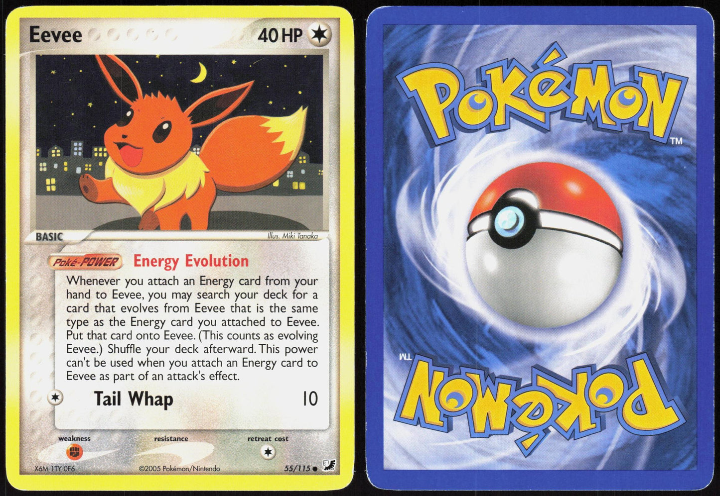 EEVEE 55/115 UNSEEN FORCES POKEMON COMMON MP