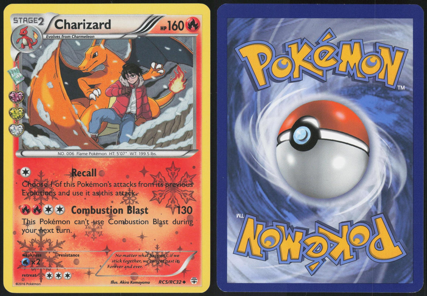 CHARIZARD RC5/RC32 GENERATIONS POKEMON UNCOMMON HOLO LP
