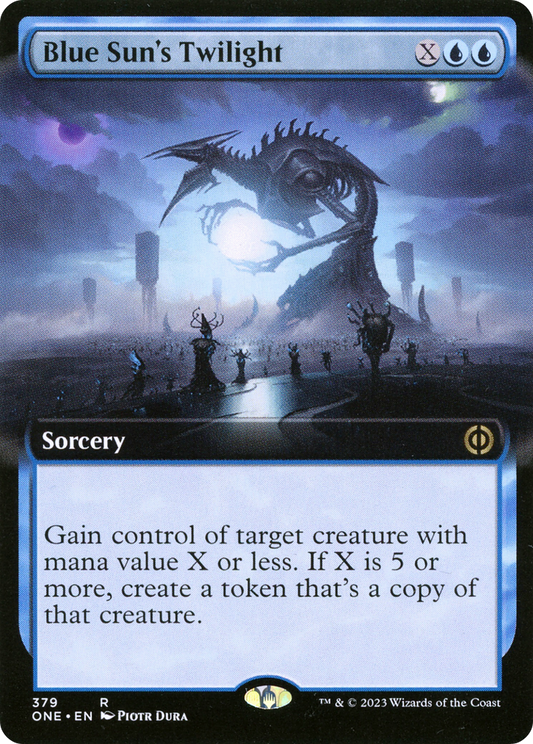 MAGIC: THE GATHERING  - Blue Sun's Twilight (Extended Art) (ONE-379) - Phyrexia: All Will Be One: (Extended Art) Foil