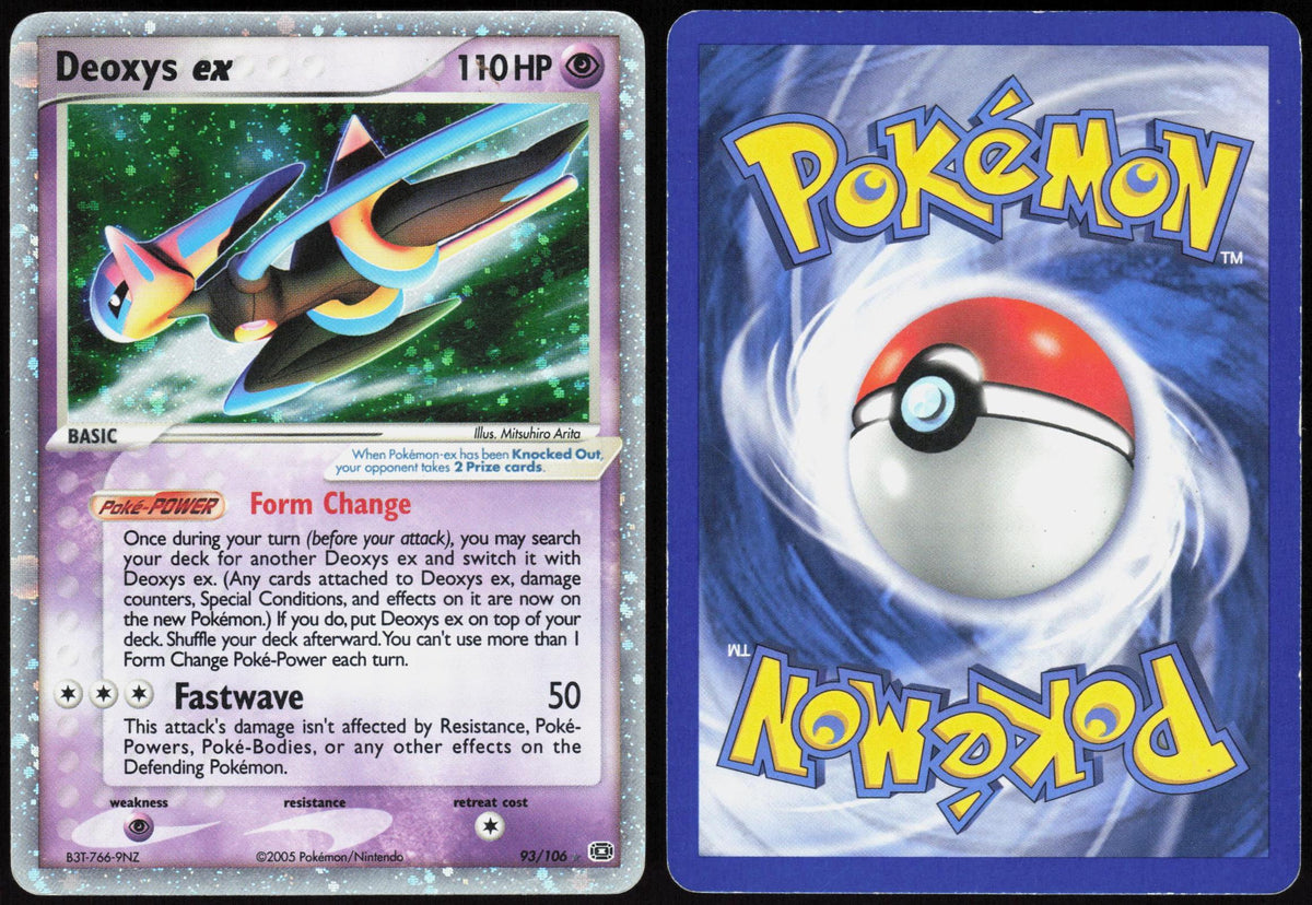 DEOXYS EX 93/106 EMERALD POKEMON EX RARE MP