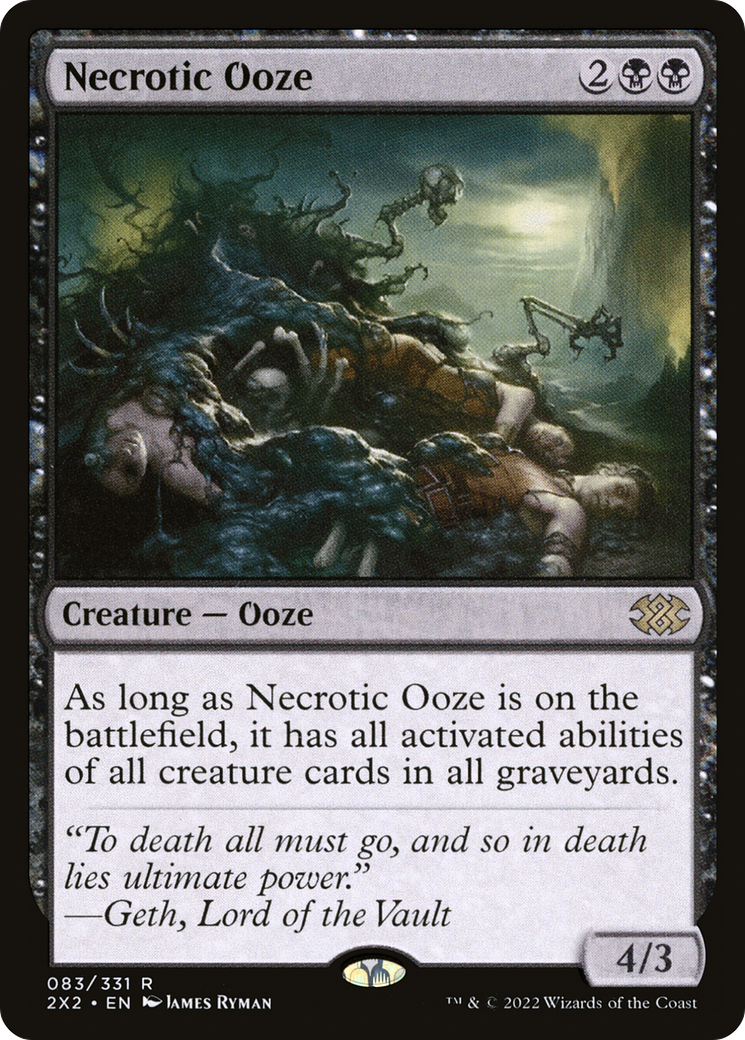 MAGIC: THE GATHERING  - Necrotic Ooze (2X2-083) - Double Masters 2022 Foil