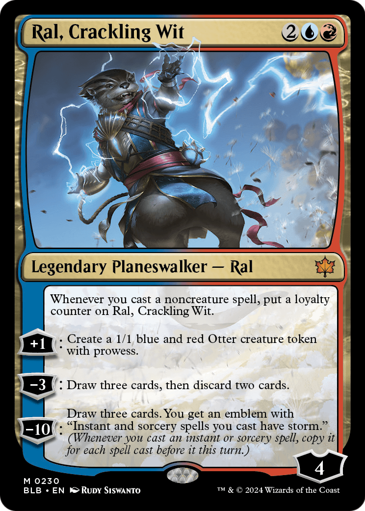 MAGIC: THE GATHERING  - Ral, Crackling Wit (BLB-230) - Bloomburrow Foil