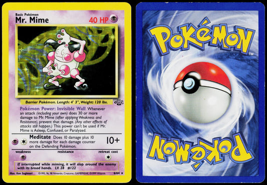 POKEMON MR. MIME 6/64 JUNGLE RARE UNLIMITED HOLO