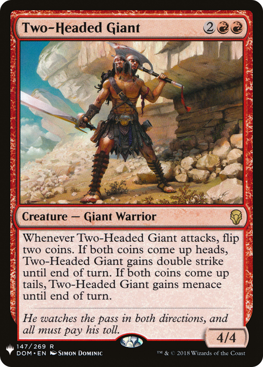 MAGIC: THE GATHERING  - Two-Headed Giant (LIST-DOM-147) - The List