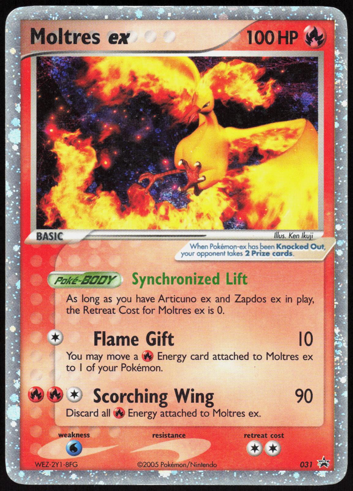 MOLTRES EX 031 NINTENDO BLACK STAR PROMOS POKEMON PROMO HOLO MP