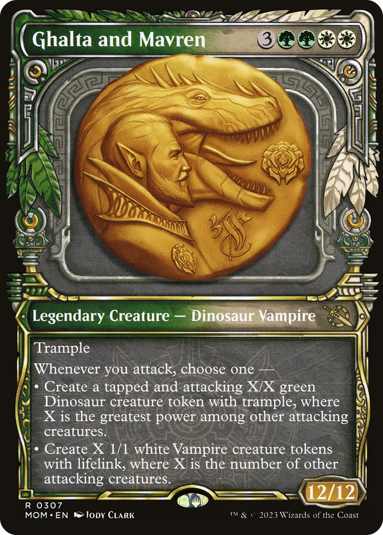 MAGIC: THE GATHERING  - Ghalta and Mavren (Showcase) (MOM-307) - March of the Machine: (Showcase)