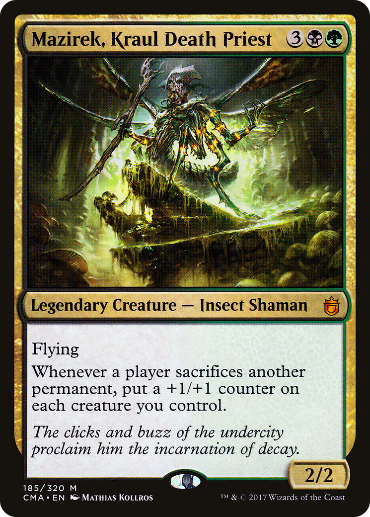 MAGIC: THE GATHERING  - Mazirek, Kraul Death Priest (CMA-185) - Commander Anthology