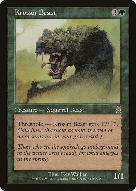 MAGIC: THE GATHERING  - Krosan Beast (ODY-248) - Odyssey Foil