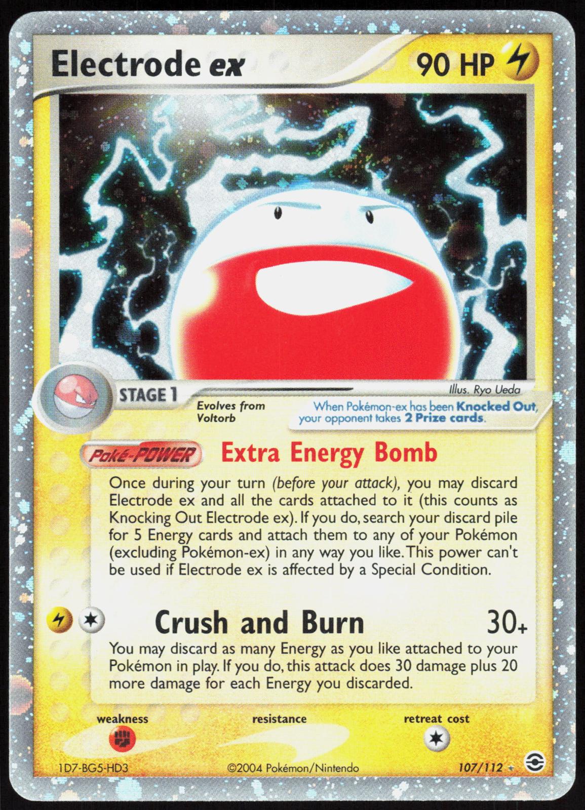 ELECTRODE EX 107/112 FIRERED & LEAFGREEN POKEMON EX RARE LP