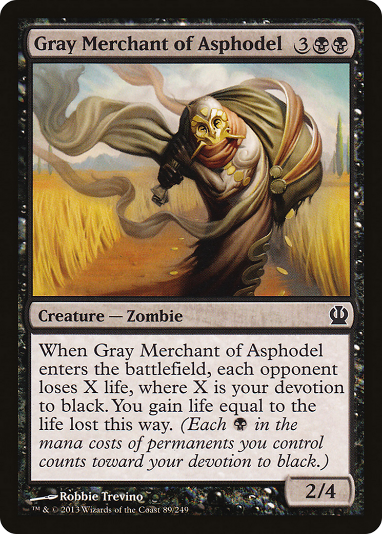 MAGIC: THE GATHERING  - Gray Merchant of Asphodel (THS-089) - Theros