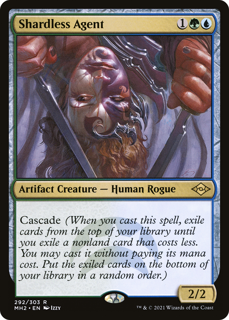 MAGIC: THE GATHERING  - Shardless Agent (MH2-292) - Modern Horizons 2 Etched Foil