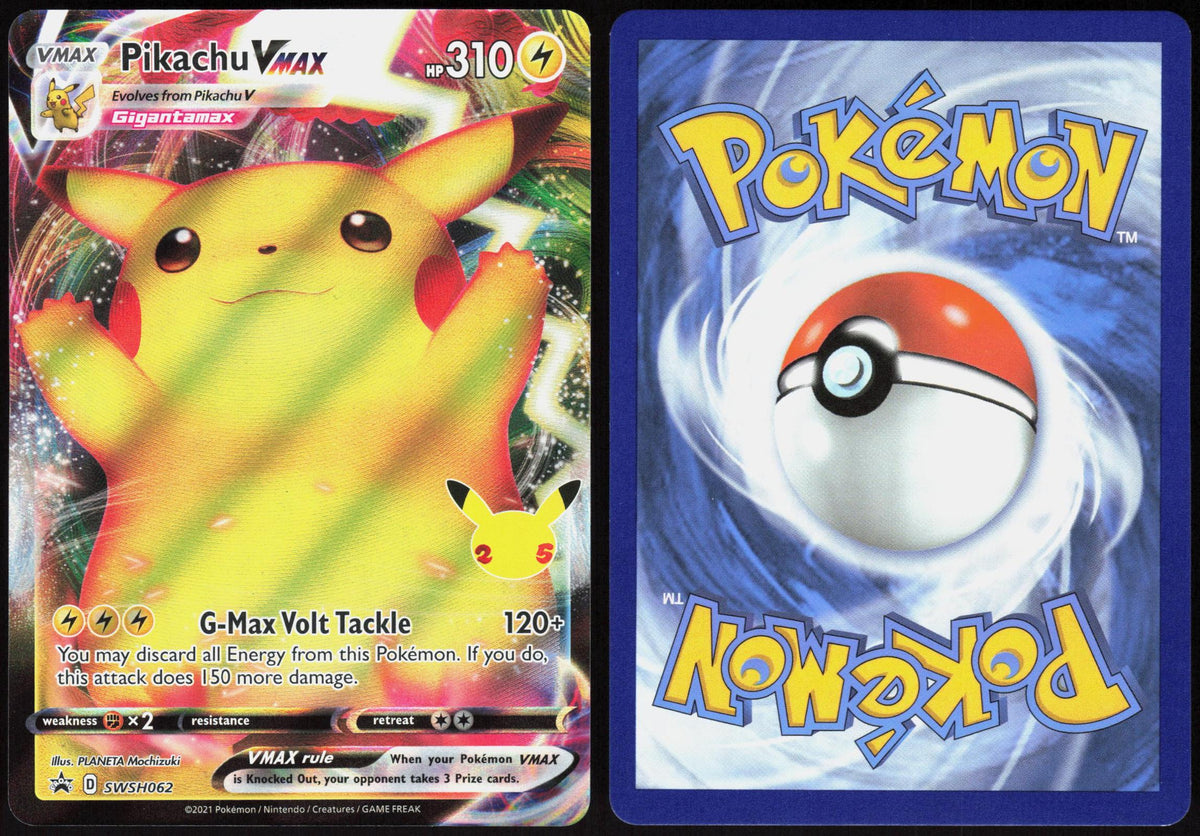 PIKACHU VMAX SWSH062 SWORD & SHIELD PROMO POKEMON PROMO HOLO LP