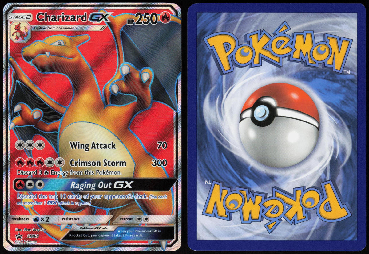 CHARIZARD GX - SM60 SUN & MOON PROMO POKEMON PROMO HOLO LP