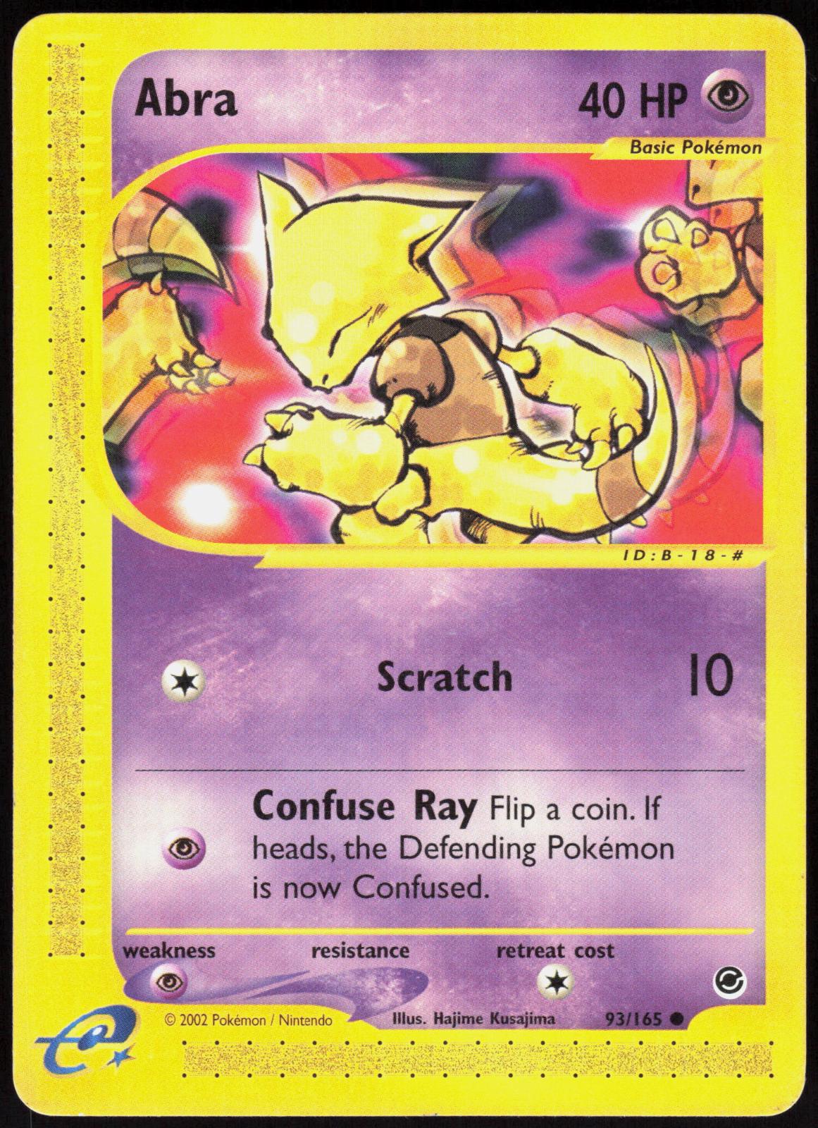 ABRA 93/165 EXPEDITION BASE SET POKEMON COMMON HP