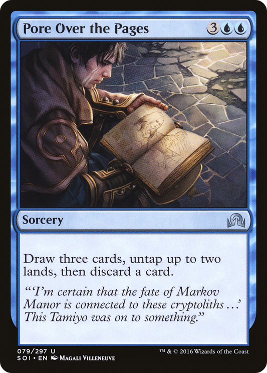MAGIC: THE GATHERING  - Pore Over the Pages (SOI-079) - Shadows over Innistrad Foil