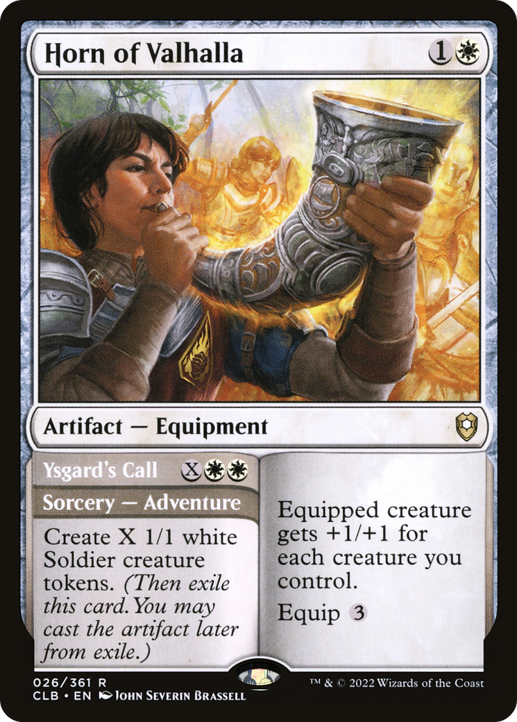 MAGIC: THE GATHERING  - Horn of Valhalla (CLB-026) - Commander Legends: Battle for Baldur's Gate