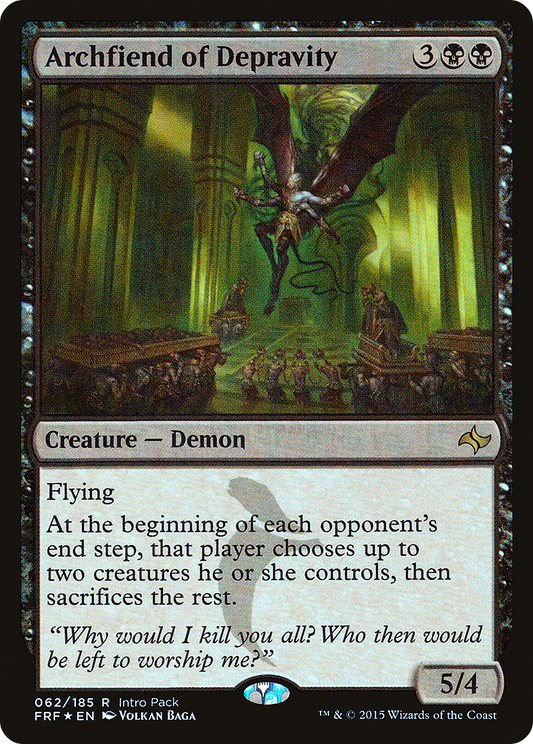 MAGIC: THE GATHERING  - Archfiend of Depravity (UMP-062) - Fate Reforged Promos Foil